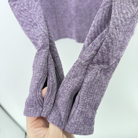 Moving Comfort Large 1/2 Zip Pullover Purple Active Lightweight Stretchy Runs Sm - Picture 5 of 10